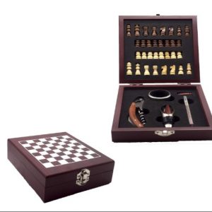 Set de accesorios para Vino y ajedrez