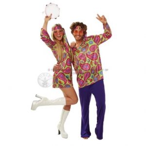 Disfraz hippie para parejas