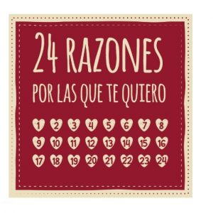 Calendario de adviento "20 Razones por las que Te quiero"